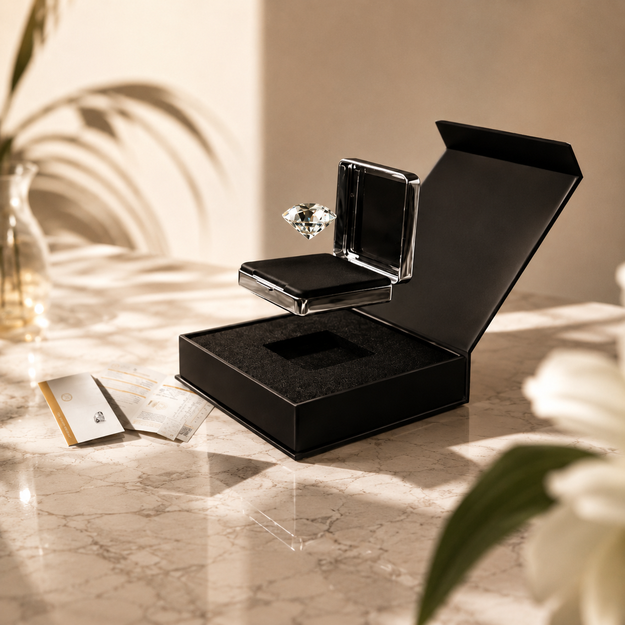 Geschenke-Set Diamant 0,18 ct